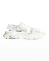 Alexander Mcqueen White Tread Sandals In New Ivory