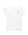 Polo Ralph Lauren Big Girls Cotton Jersey Short Sleeve T-shirt In White