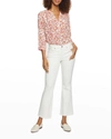 Nydj Fiona Court Slim Ankle Flare Jeans In Vanilla