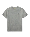 Ralph Lauren Kids' Boy's Cotton Jersey V-neck Tee In Heather