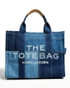 Marc Jacobs The Medium Bag In Blue Denim Jeans In Blue Denim