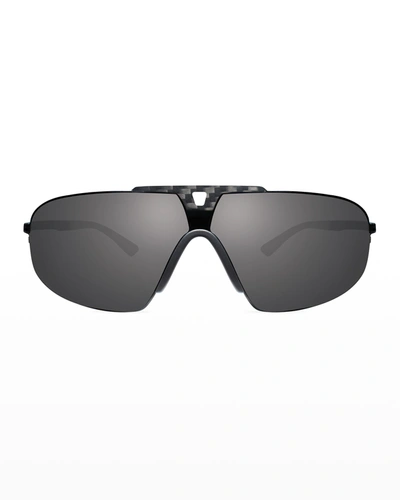 Revo Men's Alpine Graphite Photo Sunglasses In Matte Black