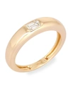 KASTEL JEWELRY BAGUETTE DIAMOND RING IN 14K YELLOW GOLD,PROD243070056