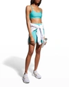 Alo Yoga Airlift Intrigue Bra Top In Ocean Teal
