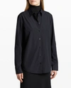 The Row Pierre Button-down Shirt In Black