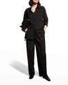 The Row Elada Button-down Shirt In Black