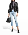 As By Df Cult Recycled Leather Fitted Jacket In Black