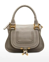 Chloé Chloe Marcie Suede & Leather Satchel In Yellow