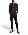Brunello Cucinelli Linen-silk Paillette Cardigan In Cj101 Black