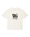 DOLCE & GABBANA BOY'S DRIP LOGO COTTON T-SHIRT,PROD243920228