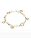 Marco Bicego 18k Yellow Gold Jaipur Textured Disc Charm Bracelet