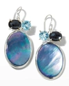 Ippolita Rock Candy Luce 3-stone Drop Earrings In Cascata In Blunotte