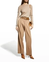 Polo Ralph Lauren Heathered Cashmere Sweater In Fawn Mel