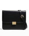 Frame Le Signature Mini Smooth Leather Crossbody Bag In Noir