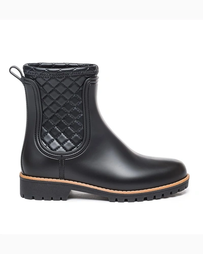 Bernardo Zora Waterproof Quilted Rain Boot In Black