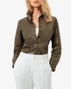 As By Df La Nuit Recycled Leather Blouse In Black