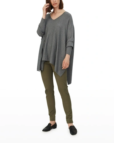 Masai Fosna V-neck Top In M Grey Mel