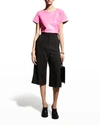 As By Df New Guard Recycled Leather Tee In Bombshell Pink