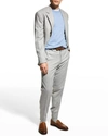 Brunello Cucinelli Men's Cashmere Crew Sweater In Ch216 Light Blue