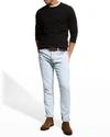 Brunello Cucinelli Men's Cashmere Crew Sweater In Ch101 Black