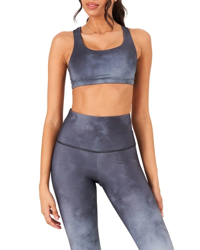 Onzie Graphic Mudra Sports Bra In First Frost