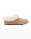 Sorel Go Coffee Run Suede Slippers In Tawny Buff Natur
