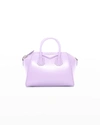 GIVENCHY ANTIGONA MINI BOX CALFSKIN SATCHEL BAG, BRIGHT PINK,PROD242980302