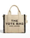 Marc Jacobs The Jacquard Small Tote Bag In Beige