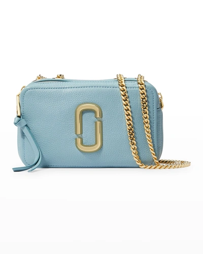 Marc Jacobs The Glam Shot 21 Camera Chain Crossbody Bag In Stone Blue