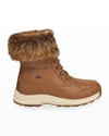 UGG ADIRONDACK LEATHER LACE-UP HIKER BOOTIES,PROD245800900