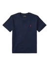 Polo Ralph Lauren Big Boys Cotton Jersey V-neck T-shirt In Navy