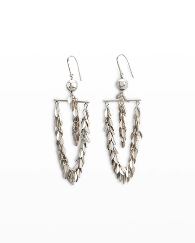 Isabel Marant Two-tier Earrings In Silver
