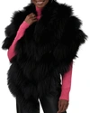 GORSKI CHEVRON FOX FUR STOLE,PROD246490026