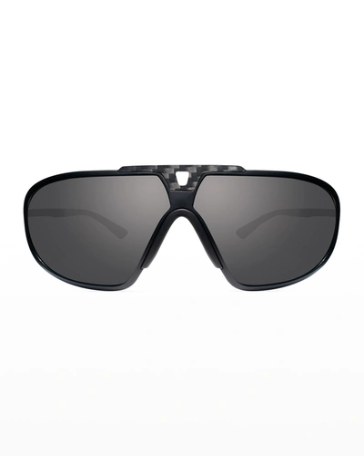 Revo Men's Freestyle Photo Wrap Sunglasses In Matte Black