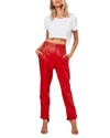 AS BY DF THE DENISE RECYCLED LEATHER ANKLE TROUSERS,PROD240390122