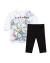 GIVENCHY GIRL'S JUNGLE-PRINT SWEATSHIRT DRESS W/ LEGGINGS SET,PROD244650059