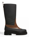 LORO PIANA REGENT BICOLOR TALL RAIN BOOTS,PROD243650072