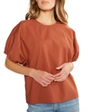 ETICA TEMPESTE PUFF-SLEEVE TOP,PROD244360009