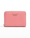 Kate Spade Spencer Leather Zip Card Case In Orchid