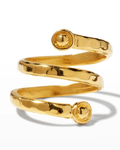Devon Leigh Gold Swirl Ring, Adjustable To Size 6-8
