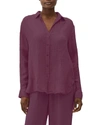 Michael Stars Gauze Button-down Top In Aster