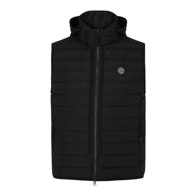 Stone Island Black Quilted Shell Gilet