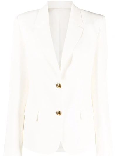 Valentino Single-breasted Blazer In White