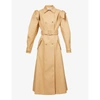 GABRIELA HEARST WOMENS TAN BENEDICT BELTED COTTON TRENCH COAT 8