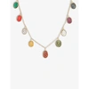 LA MAISON COUTURE WOMENS MULTI SOPHIE THEAKSTON GANESH 18CT YELLOW-GOLD AND GEMSTONE GARLAND NECKLACE