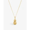 LA MAISON COUTURE WOMENS GOLD DEBORAH BLYTH WOBBLY BITS 18CT YELLOW GOLD-PLATED RECYCLED BRASS NECKLACE