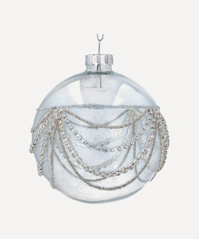 Unspecified Crushed Glass Embellished Bauble