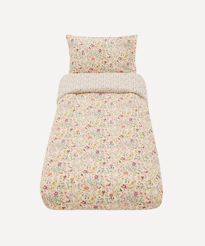 Coco & Wolf Linen Garden And Luna Belle Single Duvet Cover Set In Pink