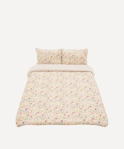 Coco & Wolf Linen Garden And Luna Belle Super King Duvet Cover Set In Pink