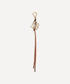Loewe Women's Anagram Metal And Leather Bag Charm In Gold